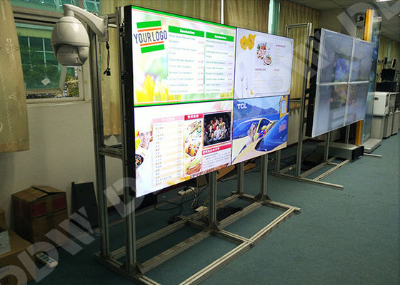 Διαφημιστικός τον τηλεοπτικό τοίχο 46 ίντσα 3.5mm LG επίδειξης άνευ ραφής bezel που οδηγείται backlight