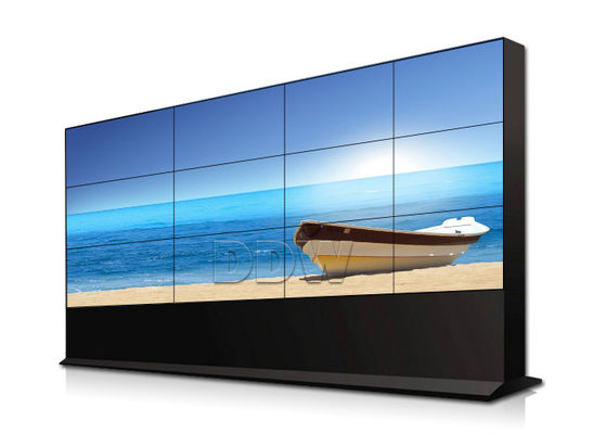 1x3 τηλεοπτικός τοίχος θαλάμου ελέγχου LCD Bezel 55 ίντσας λεπτός έλεγχος αντίθεσης RS232 TV υψηλός