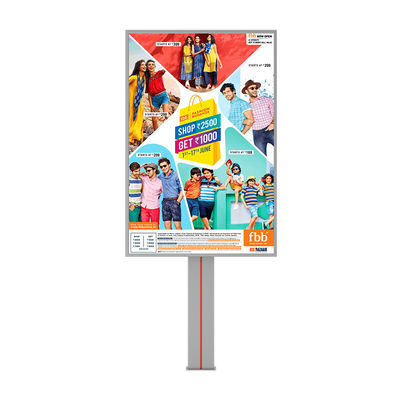 Ανώτατο σχεδιασμό 8000nits αδιάβροχο IP65 p6 χάλυβα εξωτερική LED πινακίδα διαφήμισης