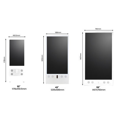 43 ιντσών εξωτερική ψηφιακή σήμανση φορητή και με μπαταρία για αποτελεσματικές διαφημιστικές λύσεις