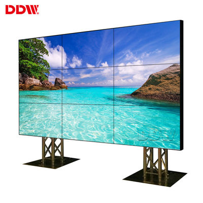 άνευ ραφής LCD επίδειξη 5.3mm, τηλεοπτικός τοίχος TV 500 οδηγήσεων ψειρών αναδρομικά φωτισμένος πολλαπλάσιος