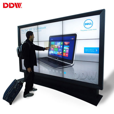 Τηλεοπτικός τοίχος οθόνης αφής του Open Source διαλογικός Bezel λειτουργίας οθόνης συναρμογών 3,5 χιλ. λεπτή TV