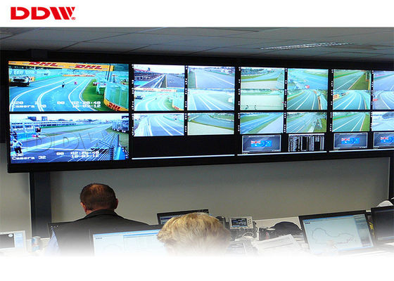 Κύκλος 55 καμμμένος τηλεοπτικός τοίχος 500 Backlight RS232 των οδηγήσεων φωτεινότητας ψειρών εισόδου-εξόδου