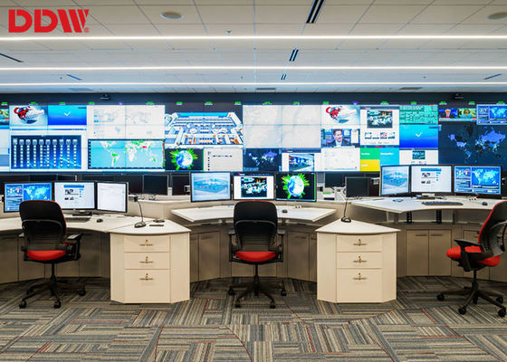 RS232 τηλεοπτικός τοίχος οργάνων ελέγχου ελέγχου, λεπτή Bezel LCD τηλεοπτική επίδειξη τοίχων