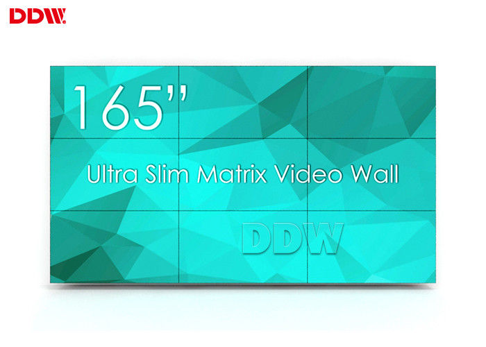 Wall - Mounted 3x3 Video Wall , 1080P UHD Vertical Video Wall 49 Inch