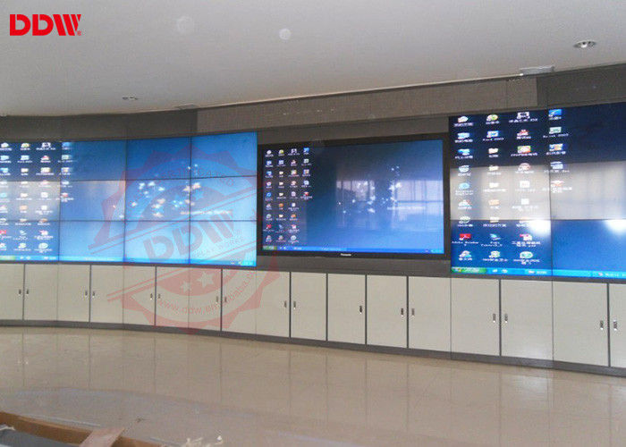 46 Inch Curved LCD Screen Portable Video Wall Indoor Display HDMI DVI VGA Signal Interface
