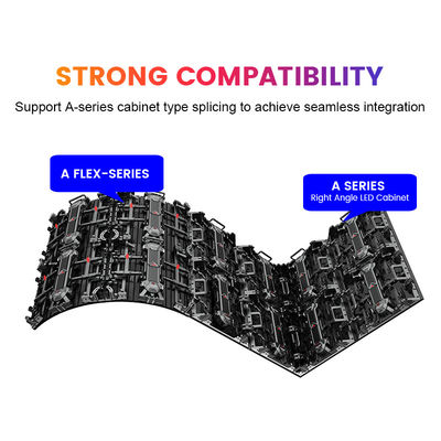 Εμφάνιση LED ενοικίασης σκηνής P3.91 Indoor SMD2020 700 nits 500*500 Die-casting Aluminum 14Bit 60Hz/50Hz 3840 1/16s AC100-240V 50/60