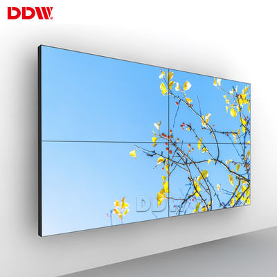 Ελαφρύ LCD 55 τηλεοπτικά συστήματα επίδειξης τοίχων ίντσας, εμπορικός τηλεοπτικός τοίχος φωτεινότητας 500 ψειρών