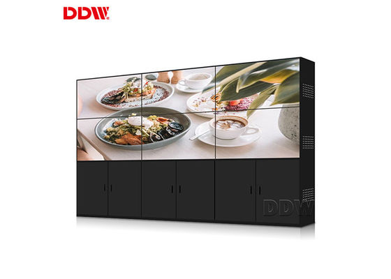 Η κάθετη επίδειξη τοίχων 3*3 LCD τηλεοπτική για την έκθεση και παρουσιάζει κέντρο